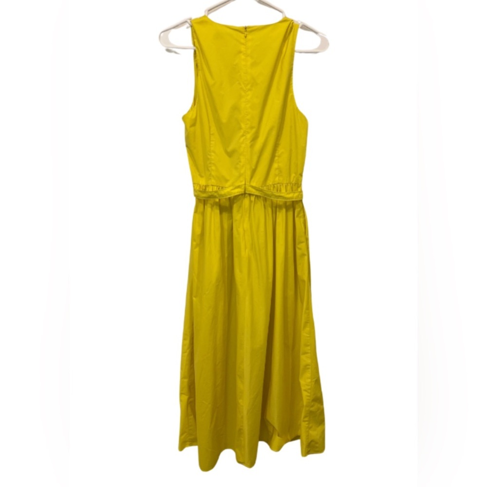 TOCCIN X RTR Bright Yellow Nylon Sleeveless Twist Front Dress Size 8 - Picture 7 of 8